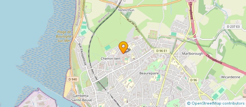 localisation de l'entreprise MADAME DANIELLA QUEHEN  BOULOGNE SUR MER