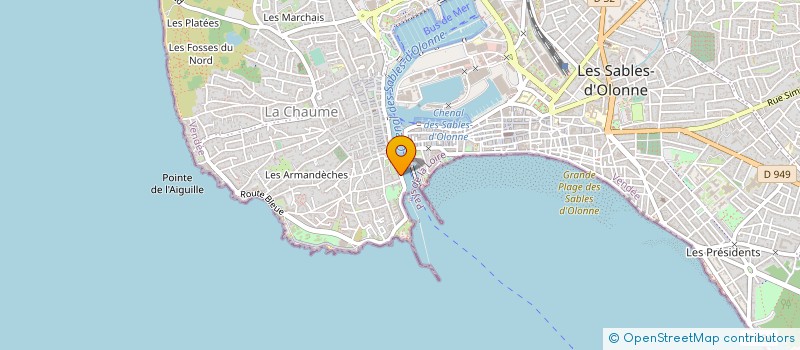 localisation de l'entreprise MADAME DANIELLE ARIEL  LES SABLES D'OLONNE