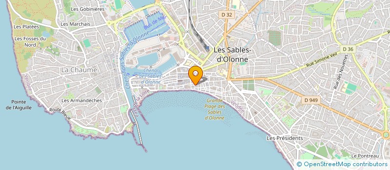 localisation de l'entreprise MADAME DANIELLE ARNAUD à LES SABLES D'OLONNE