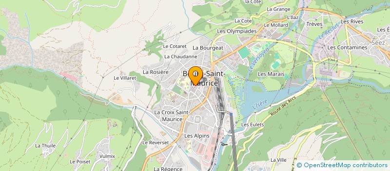 localisation de l'entreprise MADAME DANIELLE ARPIN à BOURG-SAINT-MAURICE