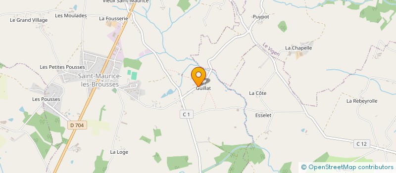 localisation de l'entreprise MADAME DANIELLE AUDEVARD à SAINT-MAURICE-LES-BROUSSES