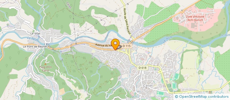 localisation de l'entreprise MADAME DANIELLE BANCE à CERET