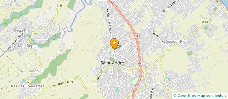 localisation de l'entreprise MADAME DANIELLE BARET à SAINT-ANDRE
