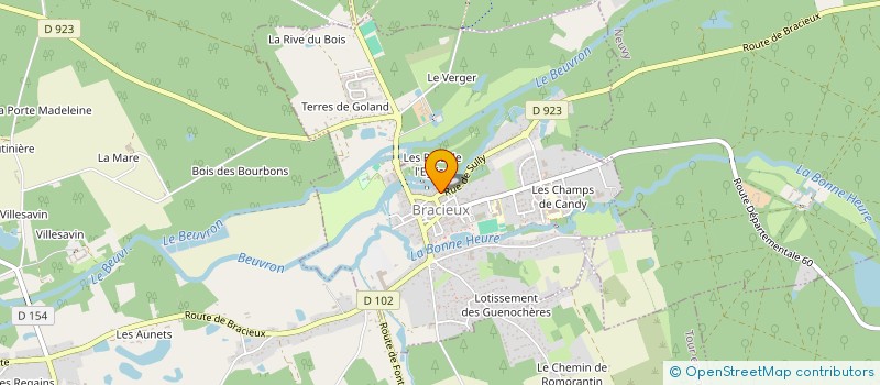 localisation de l'entreprise MADAME DANIELLE BAUDIN  BRACIEUX