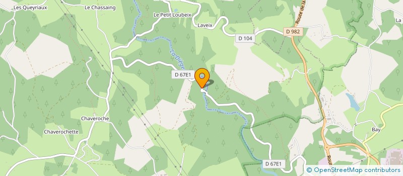 localisation de l'entreprise MADAME DANIELLE BAUVY  CHAVEROCHE