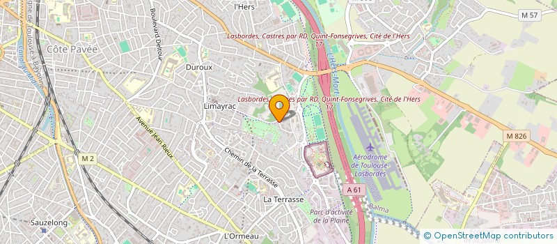 localisation de l'entreprise MADAME DANIELLE BAZIN à TOULOUSE