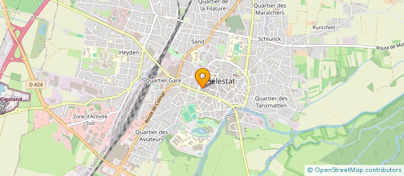 localisation de l'entreprise MADAME DANIELLE BENARD  SELESTAT