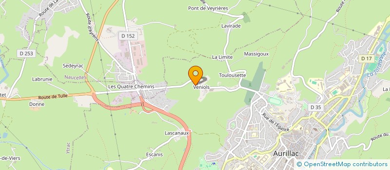 localisation de l'entreprise MADAME DANIELLE BENECH MOYNAC à AURILLAC
