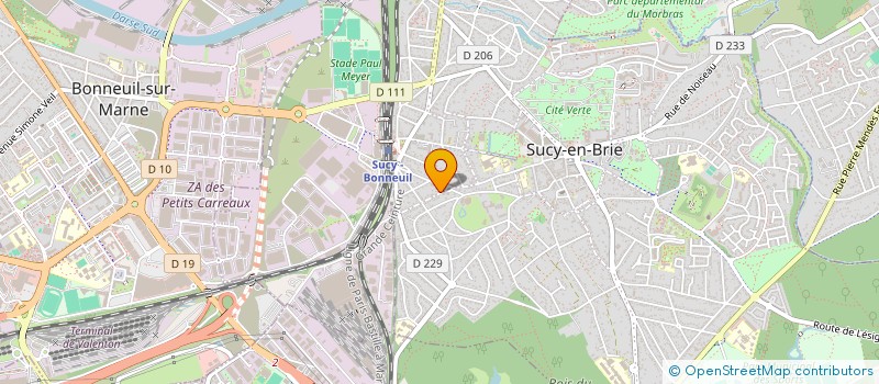 localisation de l'entreprise MADAME DANIELLE BENOUAICH  SUCY-EN-BRIE