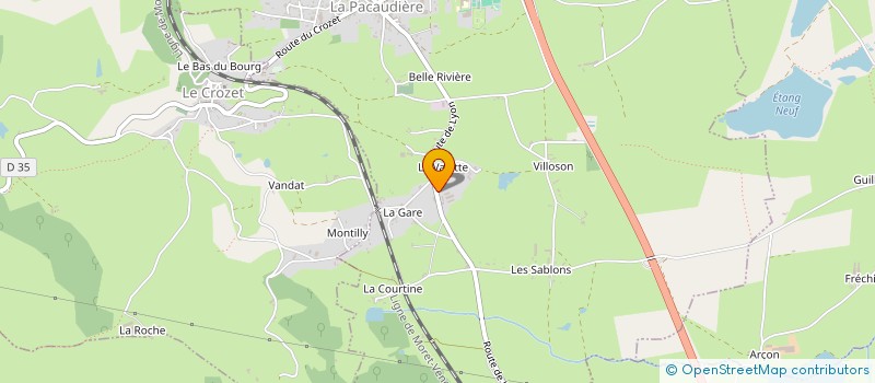 localisation de l'entreprise MADAME DANIELLE BERTHON  LA PACAUDIERE