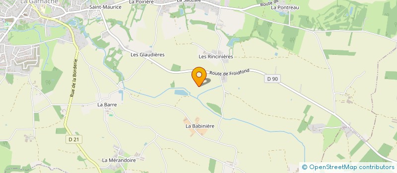 localisation de l'entreprise MADAME DANIELLE BETOURNE à GARNACHE (LA)