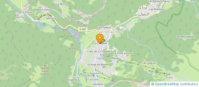 localisation de l'entreprise MADAME DANIELLE BEVAN  SAMOENS