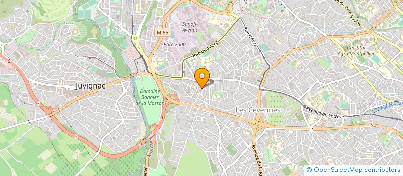 localisation de l'entreprise MADAME DANIELLE BLACHE à MONTPELLIER