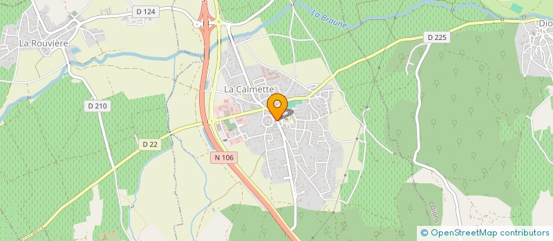 localisation de l'entreprise MADAME DANIELLE BON  LA CALMETTE