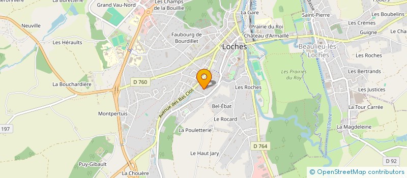 localisation de l'entreprise MADAME DANIELLE BONNEAU à LOCHES