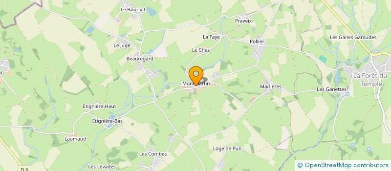 localisation de l'entreprise MADAME DANIELLE BONNET à LOURDOUEIX-SAINT-PIERRE