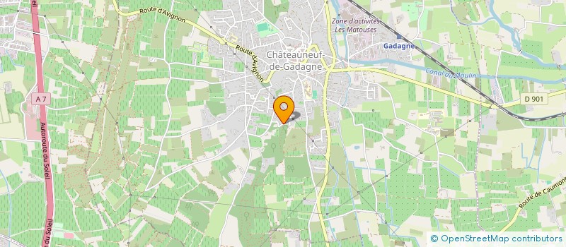 localisation de l'entreprise MADAME DANIELLE BORNE  CHATEAUNEUF-DE-GADAGNE