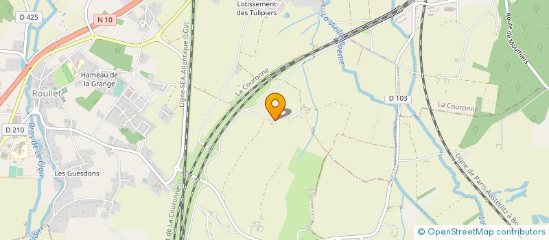 localisation de l'entreprise MADAME DANIELLE BRANCHU  ROULLET-SAINT-ESTEPHE