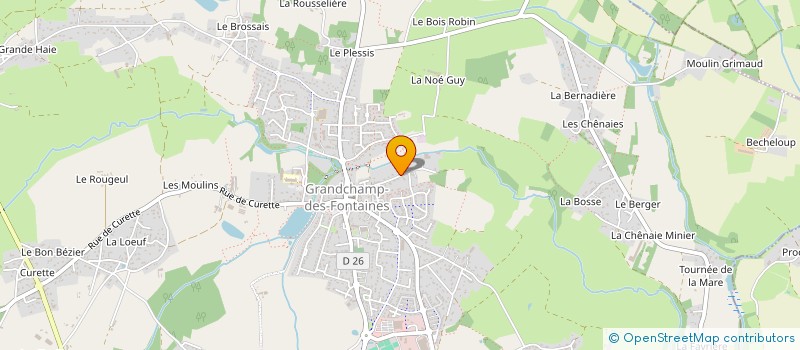 localisation de l'entreprise MADAME DANIELLE BRETECHER à GRANDCHAMP-DES-FONTAINES