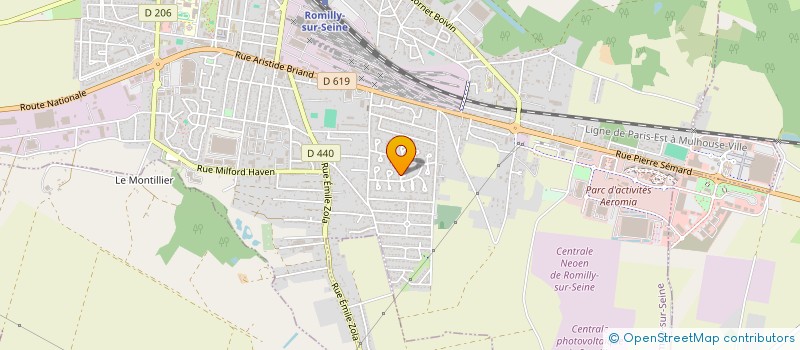 localisation de l'entreprise MADAME DANIELLE BRIANT  ROMILLY-SUR-SEINE