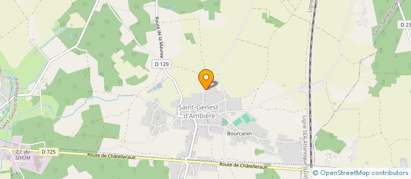 localisation de l'entreprise MADAME DANIELLE BROTHIER  SAINT-GENEST-D'AMBIERE