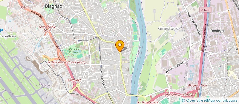 localisation de l'entreprise MADAME DANIELLE BRUN  BLAGNAC