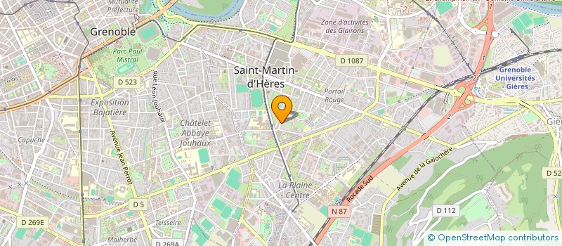 localisation de l'entreprise MADAME DANIELLE BRUNET  SAINT-MARTIN-D'HERES