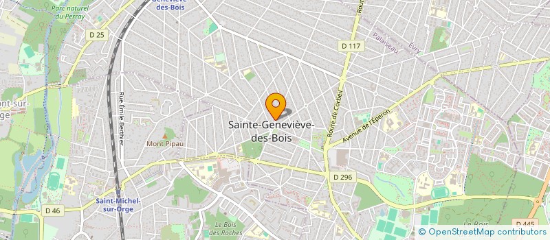 localisation de l'entreprise MADAME DANIELLE BRUNET à STE GENEVIEVE DES BOIS