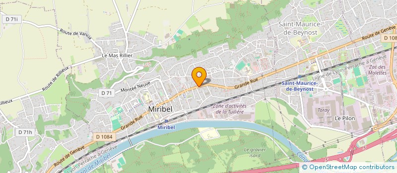 localisation de l'entreprise MADAME DANIELLE BRUYERE à MIRIBEL
