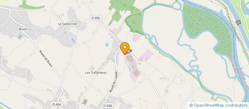 localisation de l'entreprise MADAME DANIELLE BUDIN  LES AVENIERES VEYRINS-THUELLIN