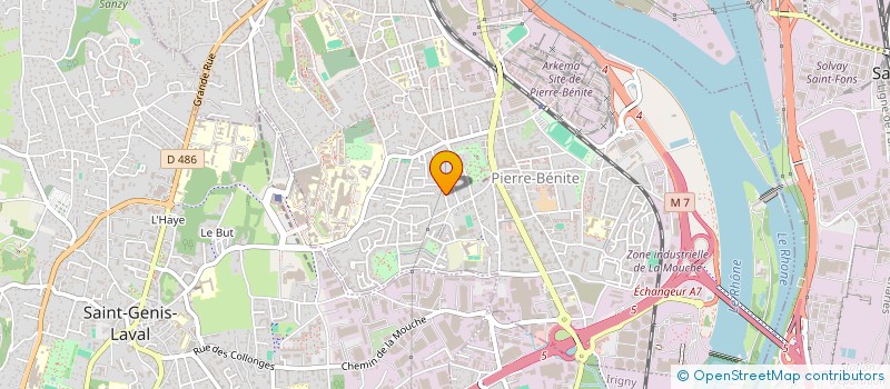 localisation de l'entreprise MADAME DANIELLE BUFFIN  OULLINS-PIERRE-BENITE