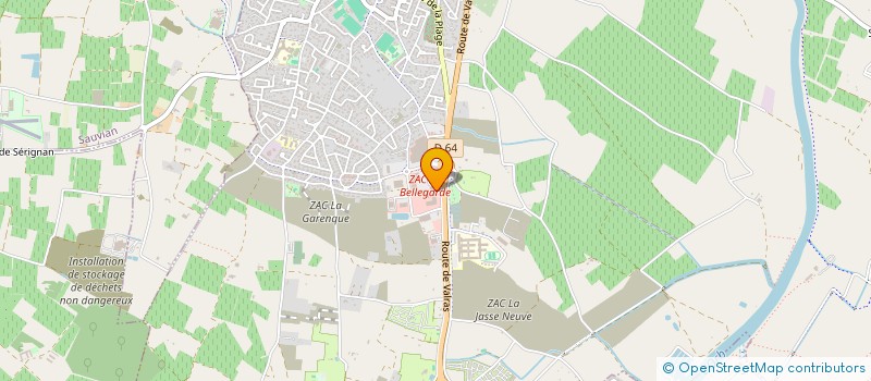 localisation de l'entreprise MADAME DANIELLE CARILLO  SERIGNAN