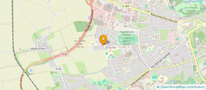 localisation de l'entreprise MADAME DANIELLE CARPENTIER à ARRAS