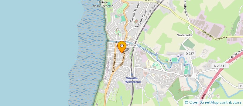 localisation de l'entreprise MADAME DANIELLE CARPENTIER  WIMEREUX