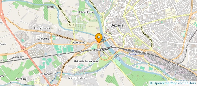 localisation de l'entreprise MADAME DANIELLE CASSE à BEZIERS