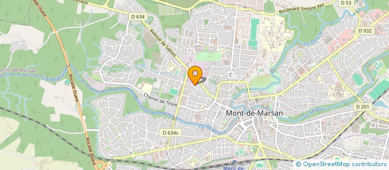 localisation de l'entreprise MADAME DANIELLE CASTETZ  MONT-DE-MARSAN