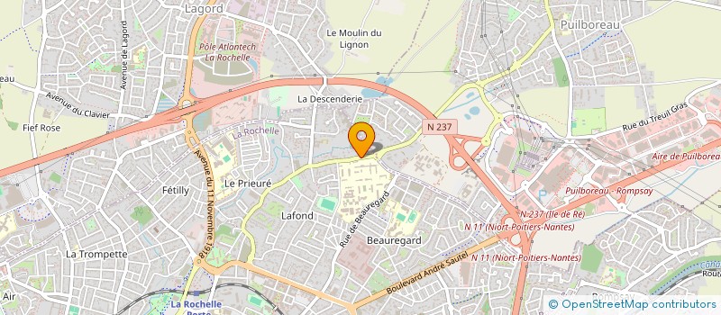 localisation de l'entreprise MADAME DANIELLE CHAUVOT  LA ROCHELLE