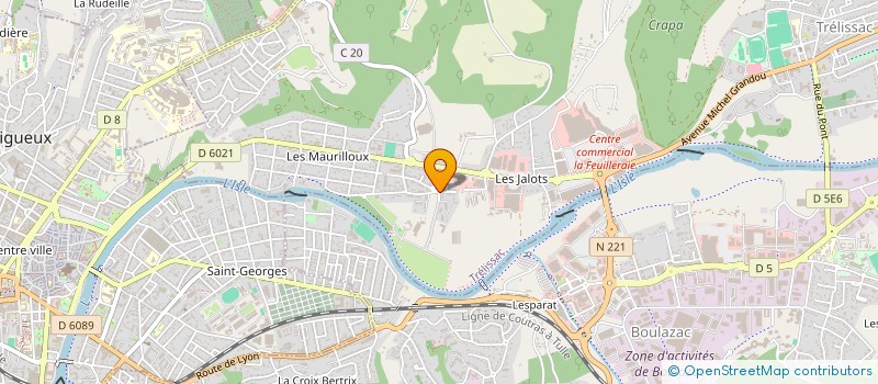 localisation de l'entreprise MADAME DANIELLE CHAZEAU  TRELISSAC