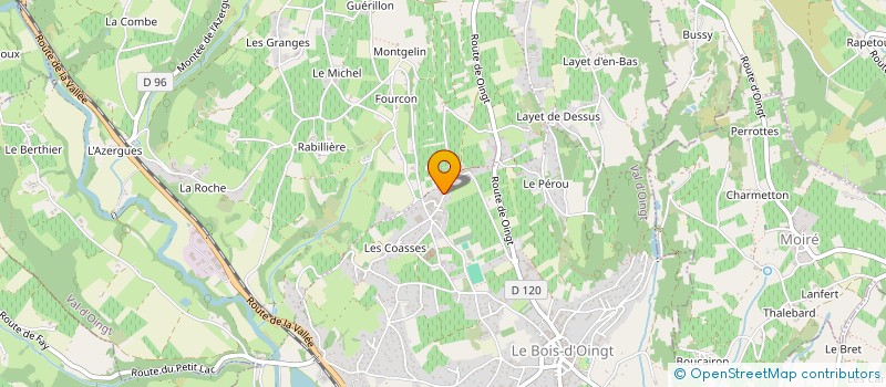 localisation de l'entreprise MADAME DANIELLE CHENAFI  VAL D'OINGT