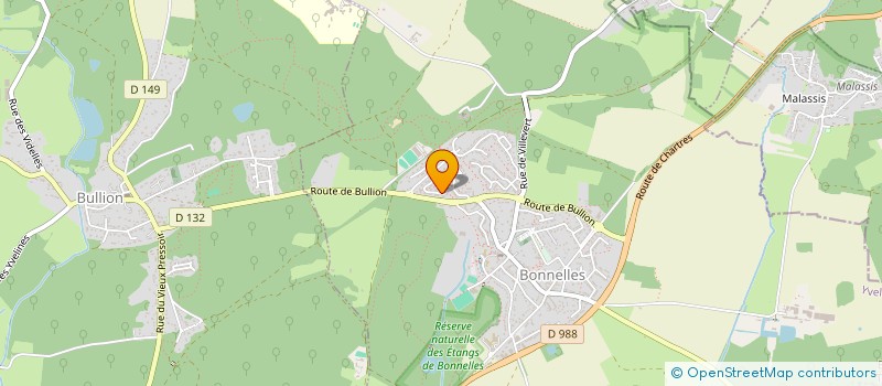 localisation de l'entreprise MADAME DANIELLE CLEMENT  BONNELLES