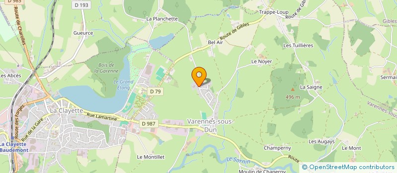 localisation de l'entreprise MADAME DANIELLE CLEMENT à VARENNES-SOUS-DUN
