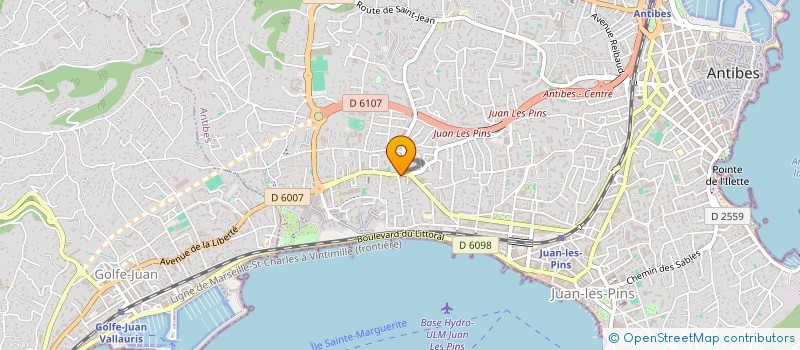 localisation de l'entreprise MADAME DANIELLE CLERISSI à ANTIBES