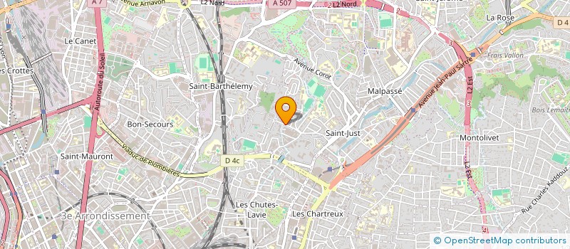 localisation de l'entreprise MADAME DANIELLE CODACCIONI  MARSEILLE