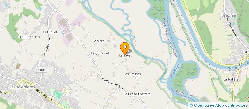 localisation de l'entreprise MADAME DANIELLE COLETTI  LES AVENIERES VEYRINS-THUELLIN