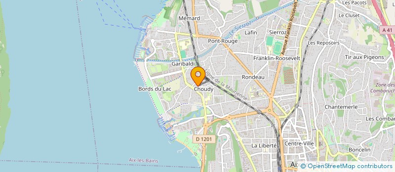 localisation de l'entreprise MADAME DANIELLE COLLET  AIX-LES-BAINS