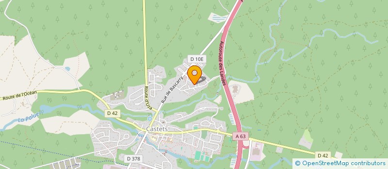 localisation de l'entreprise MADAME DANIELLE CONQUES  CASTETS