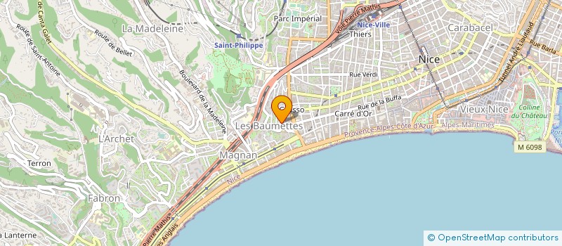 localisation de l'entreprise MADAME DANIELLE COURBIER à NICE