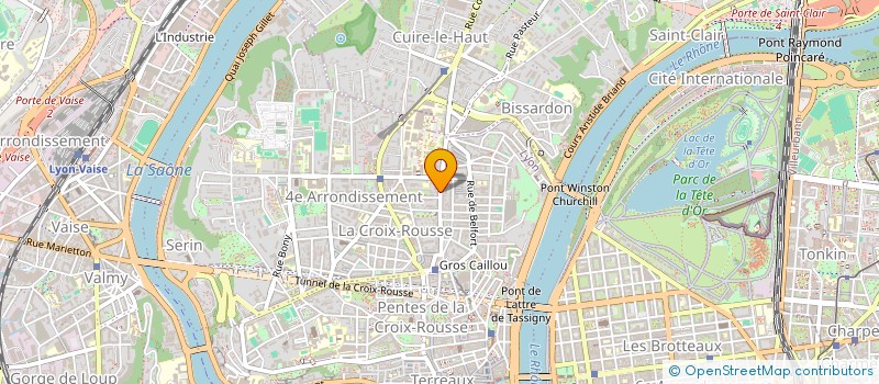 localisation de l'entreprise MADAME DANIELLE CROUZET à LYON