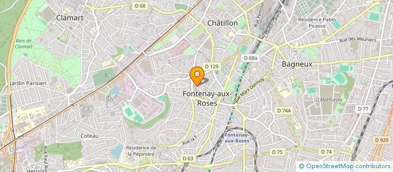 localisation de l'entreprise MADAME DANIELLE DAGLIAN à FONTENAY-AUX-ROSES