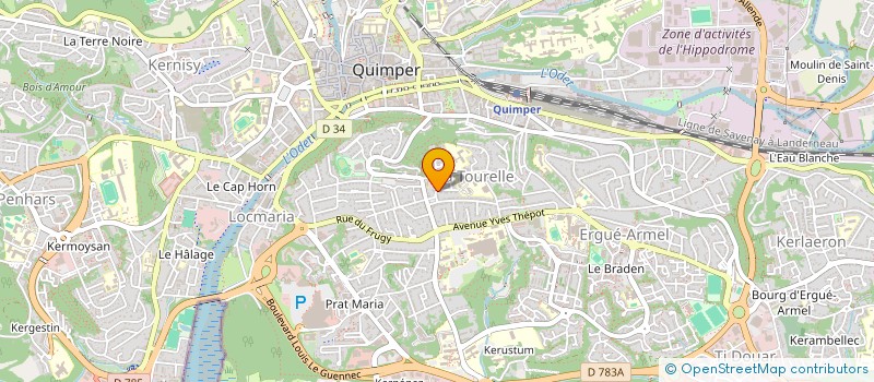 localisation de l'entreprise MADAME DANIELLE DANIEL à QUIMPER